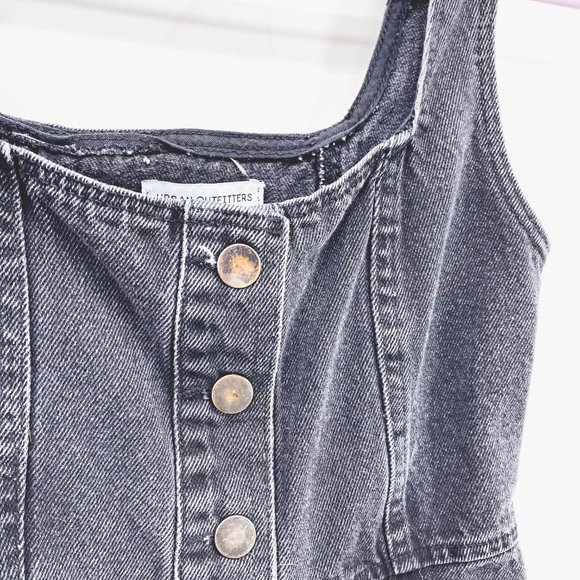 Urban Outfitters Denim Button Front Mini Dress - Picture 3 of 10
